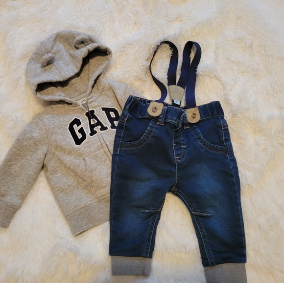 Baby Boy Gap Hoodie with Jeans BUNDLE - Picture 1 of 4